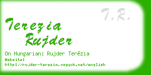 terezia rujder business card